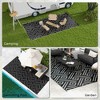 Gulches Outsunny Reversible Outdoor Rug, 9' x 18' Waterproof Plastic Straw Floor Mat with Carry Bag - 2 of 4