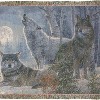 Manual Woodworks and Weavers Cotton Throw Blanket – Winter Landscape by Abraham Hunter - 3 of 3