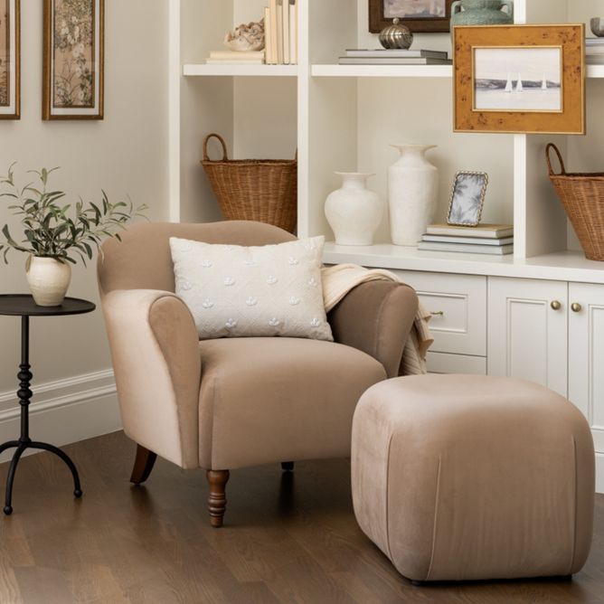 Coastal accents in living room