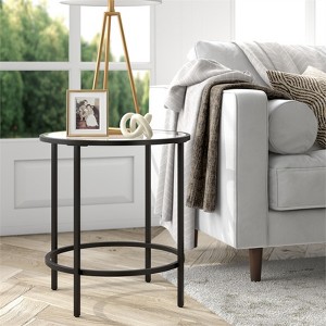 Black Bronze Round Side Table - Henn&Hart - 1 of 4