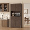 Kitchen Pantry Cabinet, 70" Tall Pantry Storage Cabinet with Countertop, Fluted Tall Cabinets with Doors and Drawer - 2 of 4