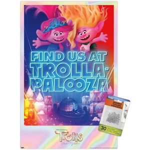 Trends International Trolls: Band Together - Viva and Poppy at Trolla-Palooza Unframed Wall Poster Prints - 1 of 4