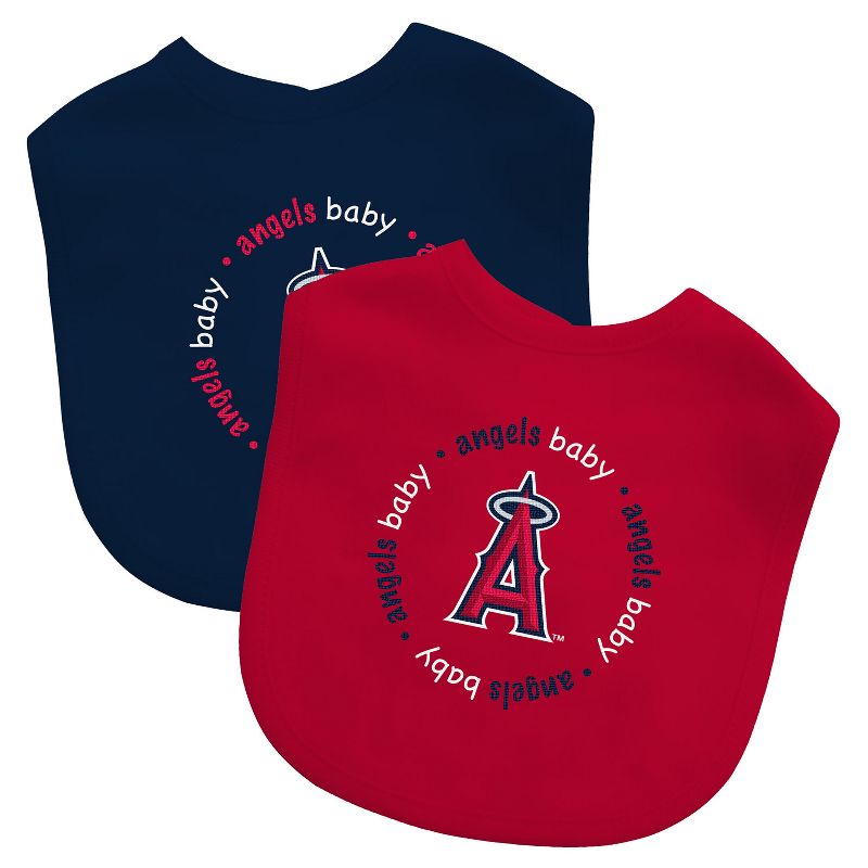 BabyFanatic Officially Licensed Unisex Baby Bibs 2 Pack - MLB Los Angeles Angels, 2 of 6