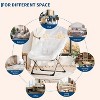 Comfy Chair for Adults, Foldable Living Room Chairs, Soft Faux Fur Folding Lounge - 4 of 4