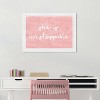 21" x 15" Unstoppable Typography and Quotes Framed Wall Art Print Pink - Wynwood Studio - 4 of 4