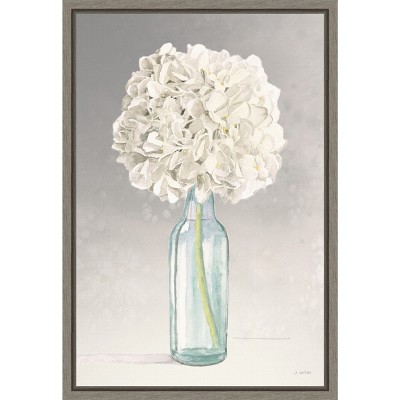 Amanti Art Tranquil Blossoms II (Hydrangea) by James Wiens Canvas Wall Art Print Framed 16 x 23-in.