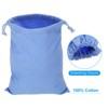 Unique Bargains 100% Cotton Reusable Washable Luggage Organizer Drawstring Bags 12 Pcs - 3 of 4