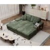 CAVINAS Convertible Sofa Bed, Modern Convertible Sectional Sofa, Corduroy Loveseat for Living Room - 2 of 4
