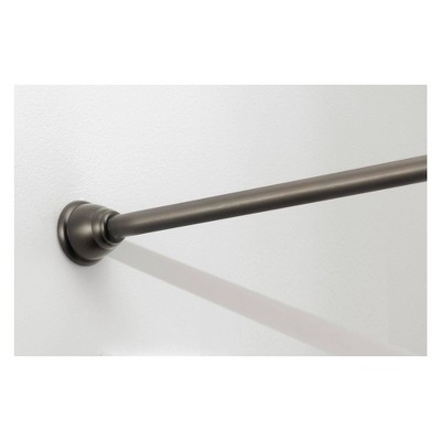 iDESIGN Cameo Metal Tension Rod Adjustable Customizable Curtain Rod Bronze