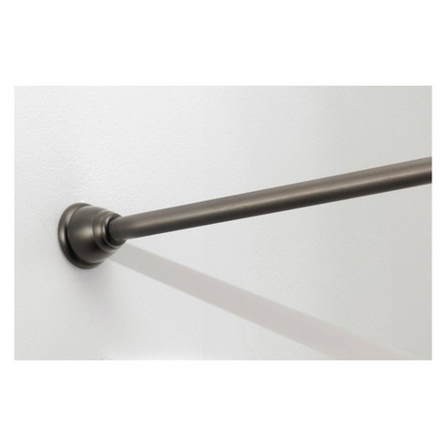 iDESIGN Cameo Metal Tension Rod Adjustable Customizable Curtain Rod Bronze - image 1 of 4