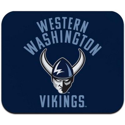 Western Washington University Vikings Logo Low Profile Thin Mouse Pad