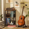 MOEPISY Record Player Stand Up to 200 Albums, Vinyl Storage Table with Extended Wooden Desktop - 3 of 4