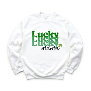 Simply Sage Market Women's Graphic Sweatshirt Lucky Mama Stacked - 1 of 4