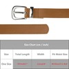 INSPIRE CHIC Women's Faux Leather Gold/Silver Buckle Belt 0.9" Waist Belts for Jeans Pants Dresses - 4 of 4