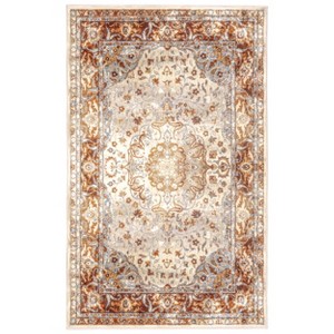 Vintage Oriental Floral Medallion Traditional Indoor Area Rug or Runner by Blue Nile Mills - 1 of 4