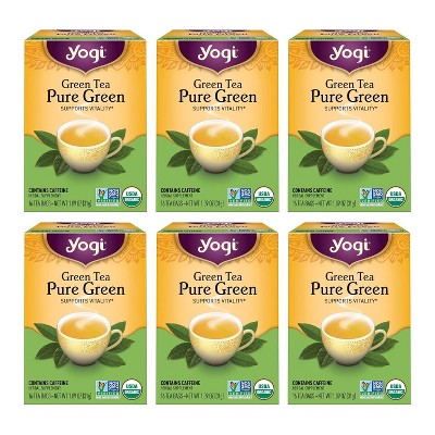 Yogi Tea Pure Green Tea - 96 ct  - 6 Packs