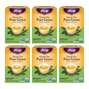 Yogi Tea Pure Green Tea - 96 ct  - 6 Packs - 1 of 3