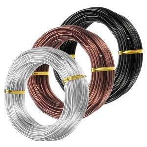 Unique Bargains Aluminum Gardening Bonsai Training Wire 3 Rolls - 1 of 4
