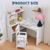 Kids Corner Desk, Desk and Chair Set for Children, L Shape Kids Study Table - 4 of 4