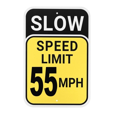 Unique Bargains Aluminum Weather Resistant Waterproof Rust Free Traffic Signs 1 Pc