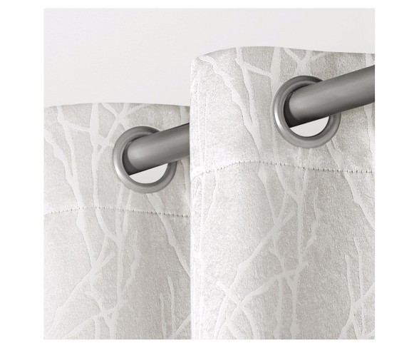 Twig Insulated Woven Blackout Grommet Top Window Curtain Panel Pair Vanilla (54"x108") - Exclusive Home&#153;