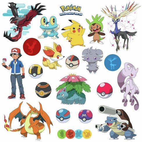 Pokemon Xy Peel And Stick Wall Decal Target