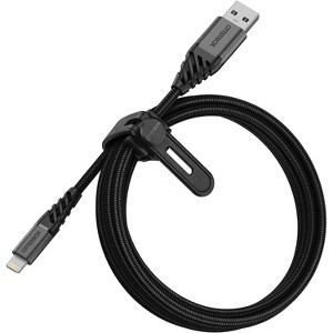OtterBox Lightning to USB-A Cable Premium 2M/6.6FT -  (78-52644) Dark Ash (Black) - 1 of 3