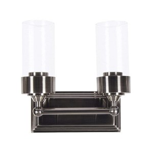 Sunset Lighting Esquire Wall Sconce, 2-Light, Antique Gunmetal - 1 of 3