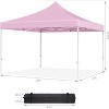 Pop Up Canopy Tent, 10 x 10 Ft Commercial Instant Shade Canopy with Roller Bag, Outdoor Portable Canopy for Events, Parties, Camping - 4 of 4