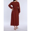 Women's Long Sleeve Empire Waist Maxi Dress | Motherhood Maternity - 2 of 4