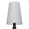 DORESshop 34 in. 6-Light Black Contemporary Chandelier with Fabric Shades and E12 Sockets (No Bulbs Included) - 3 of 4
