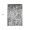 Ivory Black And Gray Abstract Area Rug - 3 of 4