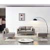 VASIP Living Room Furniture Modern Leisure L Shape Couch Grey Fabric - 3 of 4
