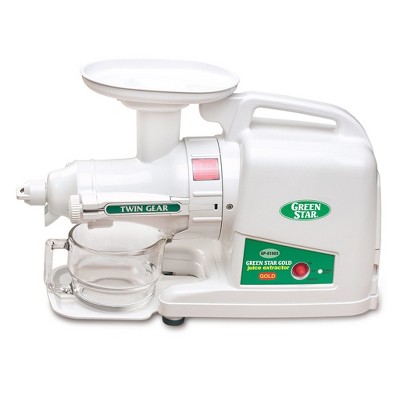 Tribest Greenstar Gold HD Twin Gear Slow Masticating Juicer – White