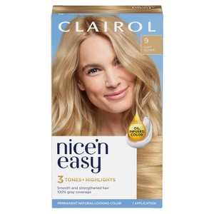 Clairol Nice'n Easy Permanent Hair Color Cream Kit - Blonde - 1 of 4