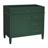 KTMBDW 36'' Bathroom Vanity without Sink, Freestanding Bathroom Storage Vanity Cabinet 2 Drawers and a Tip-out Drawer, Solid Wood Frame, Green - 3 of 4