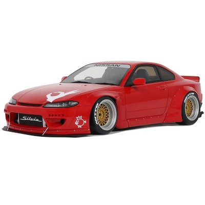 2014 Nissan Silvia (S15) RHD (Right Hand Drive) "Rocket Bunny" Red with Graphics Limited Ed 1/18 Model Car by Otto Mobile