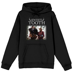 Sweet Tooth Key Art Long Sleeve Black Adult Hooded Sweatshirt - 1 of 3