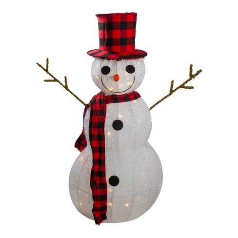 Twig Arms Outdoor Decoration, Light Up Snowman Outdoor Decoration
