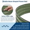 Galvanized raised garden bed kit, oval raised planters with open base, metal planter box, suitable for vegetables, flowers, herbs and fruits. - 3 of 4