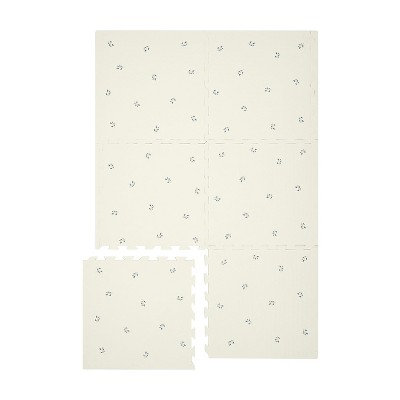 3 Sprouts Baby & Kids Foam Play Mat - Blueberry Ivory