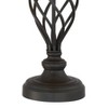 Franklin Iron Works Annie Modern Industrial Table Lamps 28" Tall Set of 2 Iron Bronze Ivory Linen Shades for Bedroom Living Room Bedside Nightstand - 3 of 4