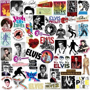 Elvis 50ct Vinyl Large Deluxe Stickers Variety Pack - 1 of 4