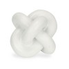 HomeRoots 5" White Resin Knot Tabletop Sculpture - 4 of 4