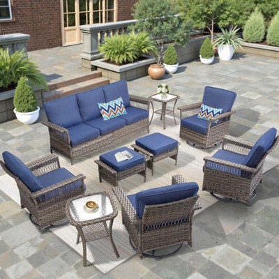 Buenhomino Outdoor Patio All-Weather Wicker Furniture Set