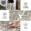 Vintage Floral Washable Area Rug - Non-Slip Thin Indoor Carpet with Distressed Print for Living Room, Bedroom & Dining Room - 3 of 4