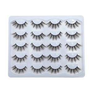 Unique Bargains Makeup False Eyelashes for Women 10 Pair - 1 of 4