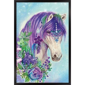 Trends International Sheena Pike - Gypsy Violet Horse Framed Wall Poster Prints - 1 of 4