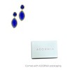 Adornia Tarnish Resistant 14k Gold Plated Blue Drop Marquis Halo Earrings - 2 of 2