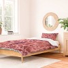 Deny Designs Twin/Twin Extra Long Emanuela Carratoni Natural Haze Duvet and Sham Set Pink/Red - image 2 of 4